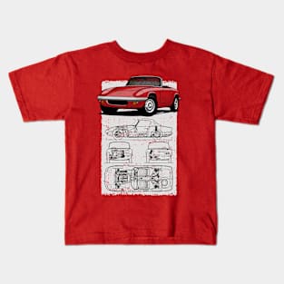 The amazing british sports car! Kids T-Shirt